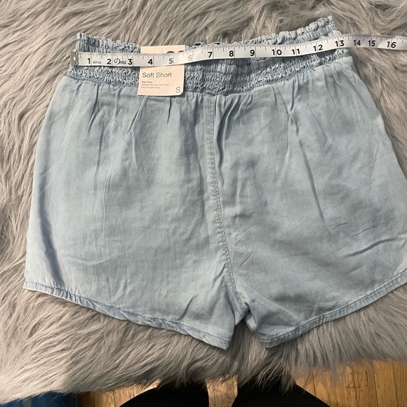 NWT Kohl's Light Blue High Waist Women's Shorts - Picture 5 of 7